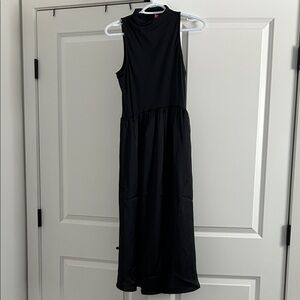 Betsey Johnson Elegant Black Sleeveless Midi Dress